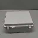 Outdoor Waterproof Electrical Box Junction Box Weatherproof IP67 ABS Plastic Enclosure Switch Router Project Box Electronics DIY Enclosure With Mounting Plate Wall Bracket Grey 8.6"x6.6"x4.3"