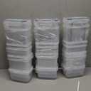 Airtight Food Storage Containers with Lids, 24 PCS Kitchen and Pantry Organization Canisters, BPA-Free, PVC-Free, Food-grade Plastic Leak-proof Jars for Cereal, Flour, Sugar, Extra 24 Labels & Marker