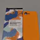 LOVE 3000 Designed for iPhone 16e/17e Case, Premium Silicone with [Soft Anti-Scratch Microfiber Lining] Shockproof Protective Phone Case for Men Women Girls 6.1", Bright Orange