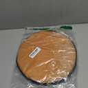 Greenjin 12" PU Leather Waterproof Chair Cushion Round Memory Foam Seat Cushion Anti Slip Circle Stool Cushion Detachable Chair Pad for Kitchen Highstool Living Room Chair Black