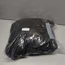Amazon Basics Lightweight Soft Microfiber 3-Piece Duvet Cover Set with Zipper Closure, Full/Queen, Black, Solid