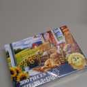 300 Piece Puzzles for Adults,Farm Country Life Puzzles for Adults Children Seniors,Sunflowers Dog Jigsaw Puzzles for Kids Ages 8-10 10-12,Landscape Puzzle Letter on Back, Family Puzzle Game,20.5*15in