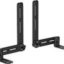 HCMOUNTING Soundbar Mount Bracket, Sound Bar Mounts Under TV or Above TVs Fits Most Sound Bars Up to 20 Lbs, Soundbar TV Mount with 180 Adjustable
