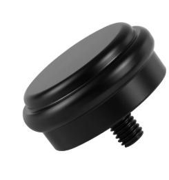 Finials for Curtain Rods 1 Inch or 7/8 Inch, Drapery Rod Ends, Black Replacement End Cap Only with M6 Standard Screw
