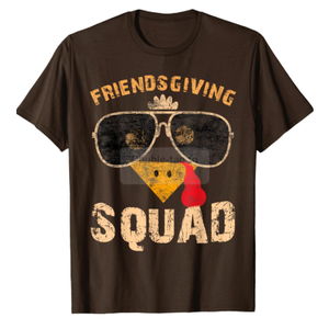 Friendsgiving Squad Friends Thanksgiving 2025 Friendship T-Shirt (XL, Ladies)