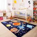 Kids Rugs for Playroom Educational Rug for Learn The ABC Alphabet, Soft Machine Washable Non-Slip Cute Carpet for Classroom Toddler Nursery Kids Room Decor Mat