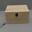 13.8x9.9x6.7-Inch/ 3.33-Gal. X-Large Unfinished Wooden Box for DIY Crafts & Storage with Hinges & Retro Front Clasps - Natural Pine - Smooth Paintable Surface