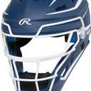 MACH PRO Series Catcher's Helmet | Baseball | NOCSAE Certified | Navy/White, Junior | 6 1/2" - 7"