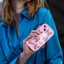 2 x Compatible for iPhone 13 Case, Pretty Butterfly Print Three-Dimensional Wave Clear Case for Girls Women, Soft Full Package Anti-Fall Cover for iPhone 13, Black Butterfly