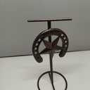 Cowboy Hat Stand, Hat Display, Western Horseshoe Decor, Cowboy Hat Holder, Hat Stands for Display Tabletop, Cowboys Gifts for Men, Desk Hat Rack for Fedora, Sun Hats,Straw Hats, Iron, Bronze, 2 Packs