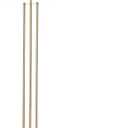 GLOBE Electric x Novogratz 67775 62" Floor Lamp, Matte Brass, White Linen Shade, Rotary Switch on Socket, Minimalist Lighting for Living Room, Bedroom or Office, Tall Corner Reading Light (SoHo)