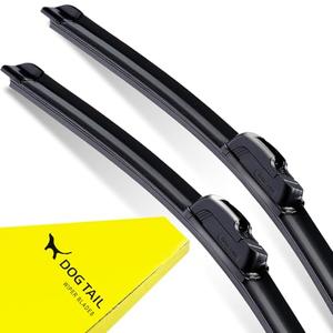 DOGTAIL 26"+18" Wiper Blades for Toyota Camry 2012-2017 Chevrolet Malibu 2016-2025 Honda Civic 2016-2021 HR-V 2016-2022, All Season Automotive Replacement OEM Windshield Wiper Blades for My Car J-Hook