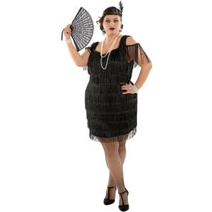 Morph Plus Size Flapper Dresses 1920s Great Gatsby Costumes For Women - Vintage Style Party Dresses (XX-Large)