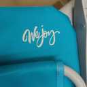 #WEJOY Folding Beach Chair for Adults, Lightweight Beach Chair with Shoulder Straps, High Back Camping Chairs with Hard Armrest, Supports 300lbs for Outdoor Lawn Concert