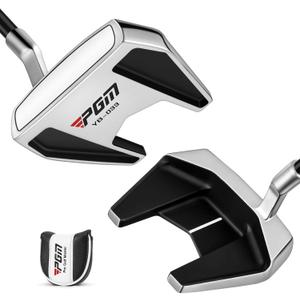 PGM Golf Standing Putter - Golf Putter for Men and Women - Mallet Putter with Stable Low Center of Gravity & Alignment Aid - Left Handed (35") 3 degrees