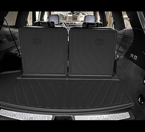 Cargo Liner & Third Row Seat Back Mats Custom Fit for Cadillac XT6 2020–2025, TPE All Weather Waterproof Rear Cargo Mat Rear Trunk Liner Back Seat Cover Protector Trunk Mat Tray Pad Boot