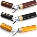 SOPHILY 3 Pack Slim Pocket Reading Glasses for Men Women Blue Light Blocking Compact Readers Spring Hinge Metal Frame, Yellow Black Grey Eyeglasses with Portable Pen Clip Tube Case, 1.25 