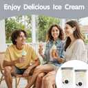 Creami Swirl Pints & Lids for Ninja Swirl Ice Cream Maker NC700 Series, Swirl Container Replacement for Ninja Creami, BPA-Free & Dishwasher Safe (2Grey, 2Pack)