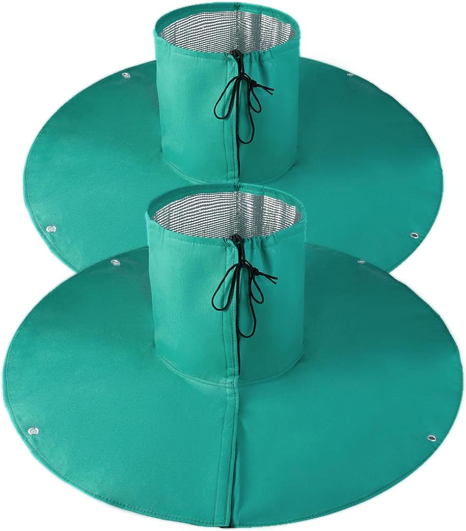 2 Pack Palm Tree Root Protectors, Winter Tree Root Covers with Ground Stakes, Tree Wrap Frost Guard for Palm, Fruit & Outdoor Plants Winter Protection