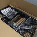 Garment Rack Heavy Duty Clothes Rack for Hanging Clothes,Metal Garment Rack,Freestanding Clothing Rack,Adjustable Custom Closet Rack,54" L x 13.8" W x 75.8" H, Max Load 750LBS,Black
