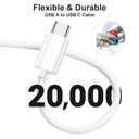 Car Carplay cable for iPhone 15 16 USB A to USB C Charger Cable 3FT,USB 3.1 A to C 10Gbps High Speed Data Transfer Type C Cable for MacBook,iPad 10th Gen,iPad Air 5th/4th Gen,iPad Pro 12.9/11,White