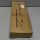 Adjustable Over-The-Door Garland Hanger, Heavy Duty Wreath Hanger for Front Door, No Nails or Screws Damage-Free, Fits Standard Door Frame Depths 34-42 Inch, Black