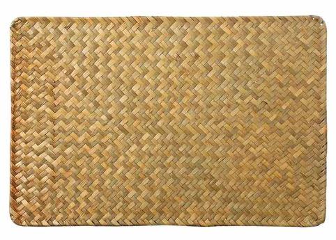 Rattan Natural Woven Rectangular Placemats Tropical 17×11inch ( 6 Pack)