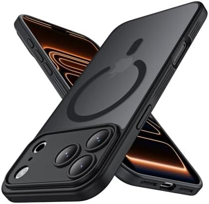 Symcele Designed for iPhone 17 Pro Max Case, Compatible with MagSafe, [Camera Protection] [15FT Military Drop Protection] Shockproof Translucent Matte Anti-Slip Phone Case, 6.9", Black