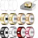 10 Pack Cover Compatible for Oura Ring 4/Gen 3 Heritage/Gen 3 Horizon,(NOT Compatible with Oura 4 Ceramic),Charging Directly,Rugged TPU Elastic Finger Protector for Workout Women Men-Size 9