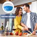 40 PCS Dxmimer Smoke Detector Cover Fire Alarm Cover, Thickened Elastic Plastic Reusable Smoke Alarm Dust Paint Cover for Home Cooking or Baking (Blue)