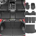 powoq Floor Mat Compatible with 2023 2024 2025 Lexus RX350 RX350H RX500H Cargo Mat TPE Floor Liner Cargo Liner Trunk Replacement for 2023 2024 2025 Lexus Accessories (Trunk Mat+Backrest Mat+Floor Mat, Compatible with 23-2025 Lexus RX350 RX350H RX500H)