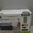 Intex 64131ED Dura-Beam Plus Deluxe Pillow: Fiber-Tech  Twin Size  Built-in Electric Pump  16.5in Bed Height  300lb Weight Capacity