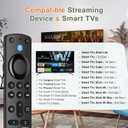 Replacement Remote Control Compatible with Fire Smart TV Stick, for TV FireStick Remote(2nd Gen/3rd Gen/4K/Lite/4K Max)/TVs Cube, for Insignia Fire Smart TV with Voice Control