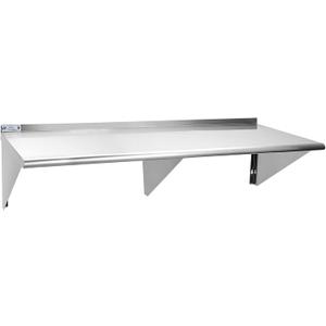 HALLY SINKS & TABLES H Stainless Steel Shelf 18 x 60 Inches, 450 lb, Commercial Wall Mount Floating Shelving for Restaurant, Kitchen, Home and Hotel