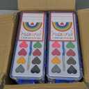 Valentines Day Gifts for Kids, 24 Pack Watercolor Paint Set with Paintbrush for Kids, Prizes Exchange Gifts Valentines Party Favors for Preschool Classroom School