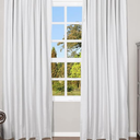 Modavari Home Fashions Carlisle Blackout Thermal Lined Single Panel 84x52 White