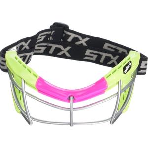 STX Lacrosse Rookie-S Youth Goggle (Lime/Pink)