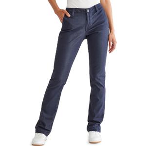 Aeropostale Women's Aero Classic Uniform Pant (4, Navy Prep)
