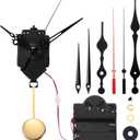 Hicarer Quartz Pendulum Trigger Clock Movement Chime Westminster Melody Mechanism Clock Kit with 3 Pairs of Hands