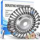 8 Inch Unbreakable Wired Trimmer Blade for Weed Eater, Steel Wire Rotary Brush Cutter Trimmer Head, Weed Eater Head for Weed Eater, Brush Cutter, Weed Wreckers, Moss Grass Rust Removal