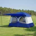 Vidalido Tents，3-4 Person Camping Tent with Extended Vestibule，Weather Resistant Family Tents with Breathable Mesh Windows，Easy Install Waterproof Outdoor Tent for Backpacking and Camping Hiking, 210 Cm X 300 Cm X 210 Cm
