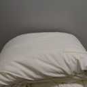 Cream Oversized Queen Comforter Set - 3 Pieces Seersucker Lightweight Bedding Comforter Sets (1 Soft Fluffy Comforter & 2 Pillowcases) - All Seasons Cozy Farmhouse Bed Sets for Women Men