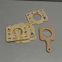 Magnifying Glass for Kids Wooden Montessori Educational Explore Toy Magnifying Glasses and Wood Bug Cards for Outdoor Adventure Birthday Gift for Boys Girls Ages 3+