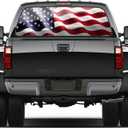 Truck Decals - American Flag, 65x20in, Gift for Men, Dad, Grampa, Boyfriend