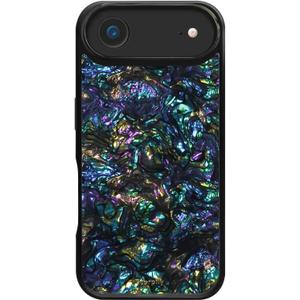 SCORPIFY for iPhone 17 Air Case [Compatible with MagSafe] with Gleam Mystic Abalone, Cute Magnetic Phone Cover Bumper for Women Girls and Men, Black Glitter Sparkle Iridescent with Mother of Pearl
