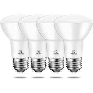 Energetic BR20 LED Bulb R20 Dimmable 3000K Warm White 45W Equivalent to 6.5W, Recessed Can Light Bulbs, Kitchen Ceiling Lights, E26 500 Lumen LED Flood Light Bulbs, Indoor UL Listed (Pack of 4)