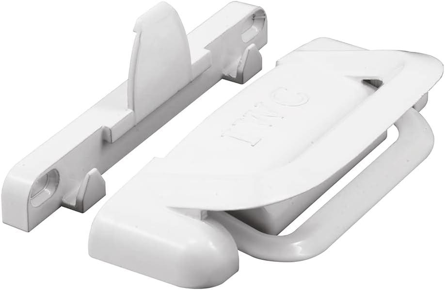 Prime-Line F 2686 Sliding Window Slam Latch, 3-5/8 In. Hole Centers, Fits Vertical Sliding Windows by International Window Corporation (IWC), Diecast Zinc, White (Single Pack)