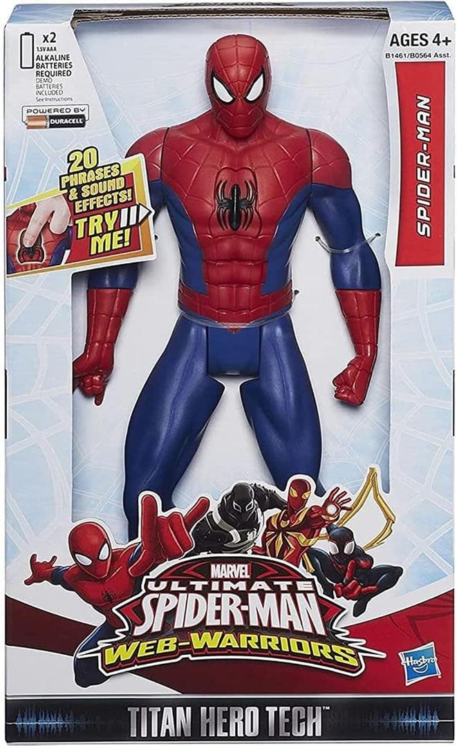 Marvel Ultimate Spider-Man Web Warriors Titan Hero Tech Electronic Spider-Man 12-Inch Figure