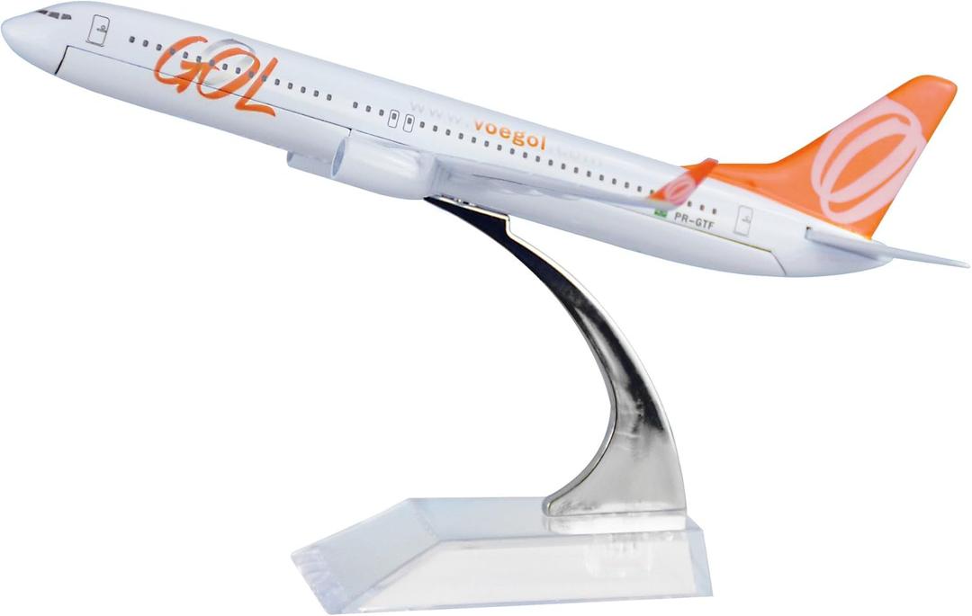24-Hours Brazil GOL Airlines Boeing 737 Model Plane Alloy Metal Airplane Models Die-cast 1:400