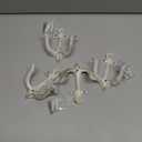 XINGYAN Vintage Rustic Cast Iron Nautical Sea Anchor Design Wall Hooks,Home Coat Rack,Decorative Wall Mounted Antique Shabby Chic Metal Bathroom Towel,Coat Hooks,Hanger,Screws Inside (Beige[4pcs])